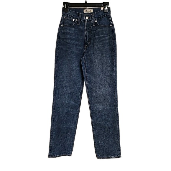 Madewell Denim - MADEWELL Perfect Vintage Straight Jean High‎ Waisted Blue Medium Wash Women's 23